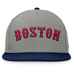 Boston Red Sox Fanatics Clubhouse Dugout Fitted Hat - Gray/Navy Hats