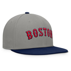 Boston Red Sox Fanatics Clubhouse Dugout Fitted Hat - Gray/Navy Hats
