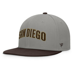 San Diego Padres Fanatics Clubhouse Dugout Fitted Hat - Gray/Brown Hats