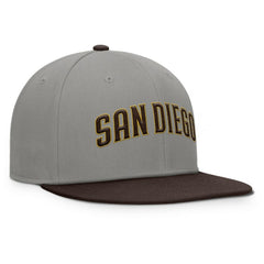 San Diego Padres Fanatics Clubhouse Dugout Fitted Hat - Gray/Brown Hats