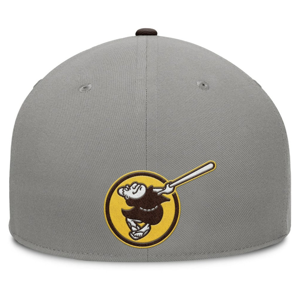 San Diego Padres Fanatics Clubhouse Dugout Fitted Hat - Gray/Brown Hats