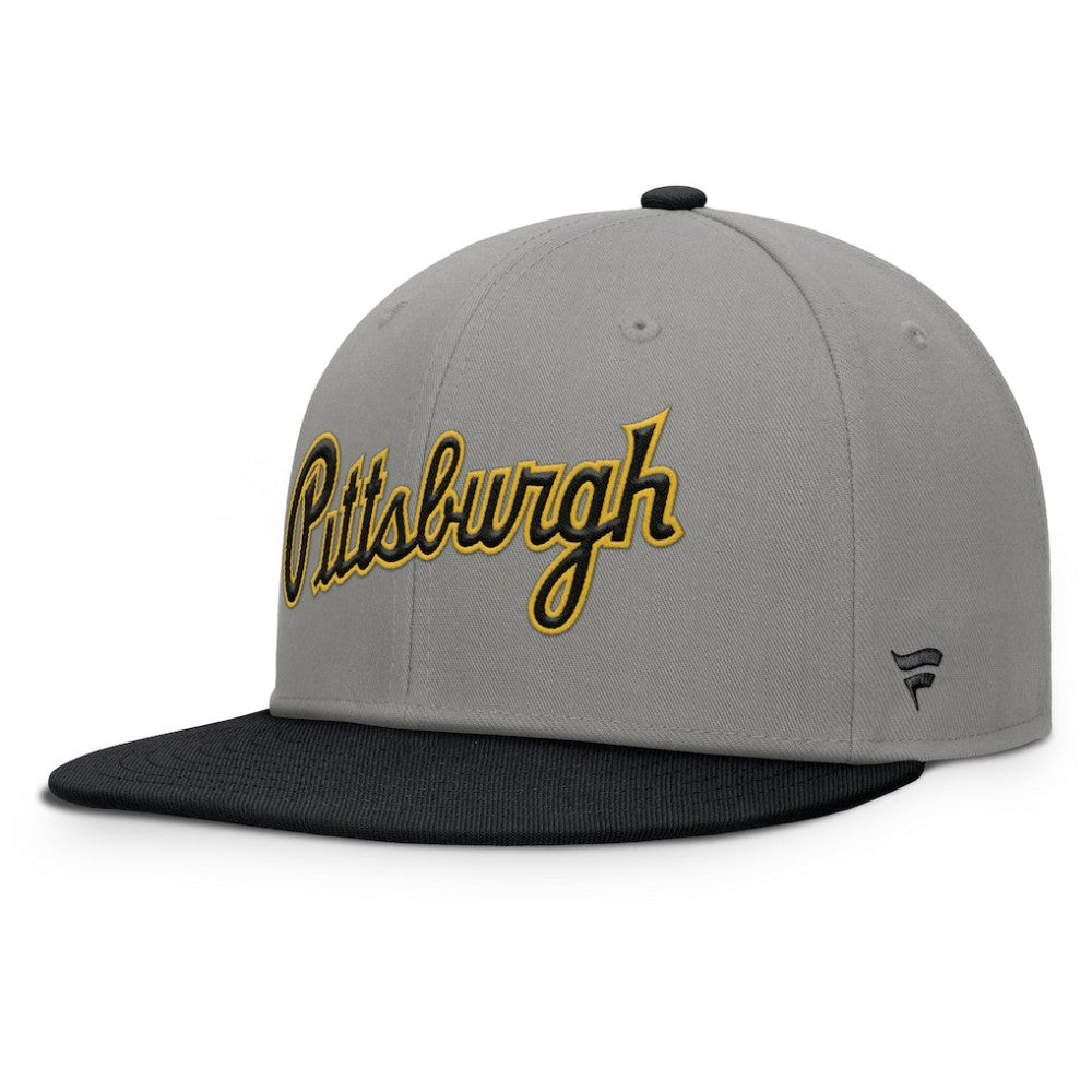 Pittsburgh Pirates Fanatics Clubhouse Dugout Fitted Hat - Gray/Black Hats