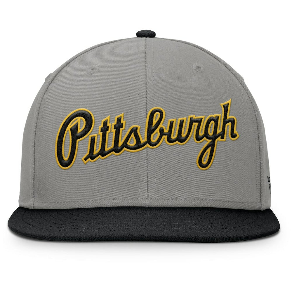Pittsburgh Pirates Fanatics Clubhouse Dugout Fitted Hat - Gray/Black Hats