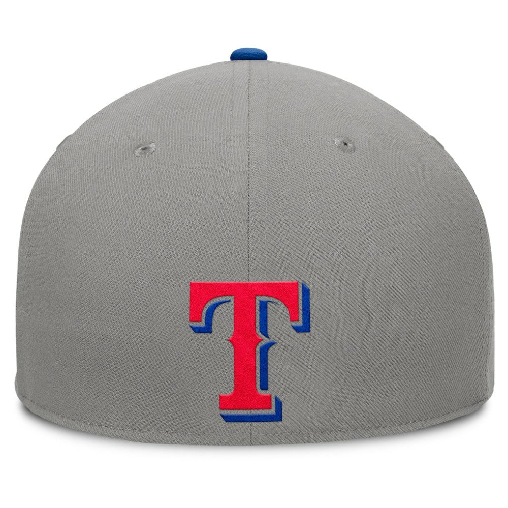 Texas Rangers Fanatics Clubhouse Dugout Fitted Hat - Gray/Royal Hats