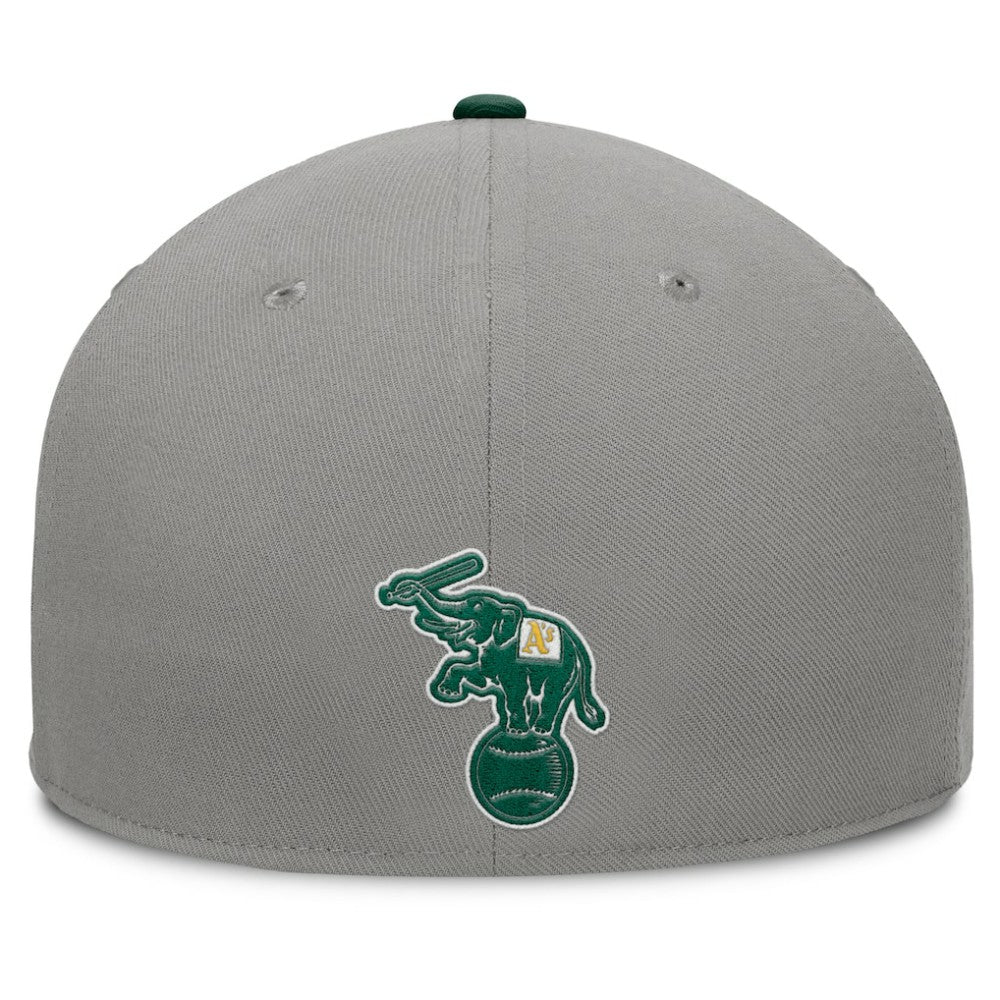 Athletics Fanatics Clubhouse Dugout Fitted Hat - Gray/Green Hats