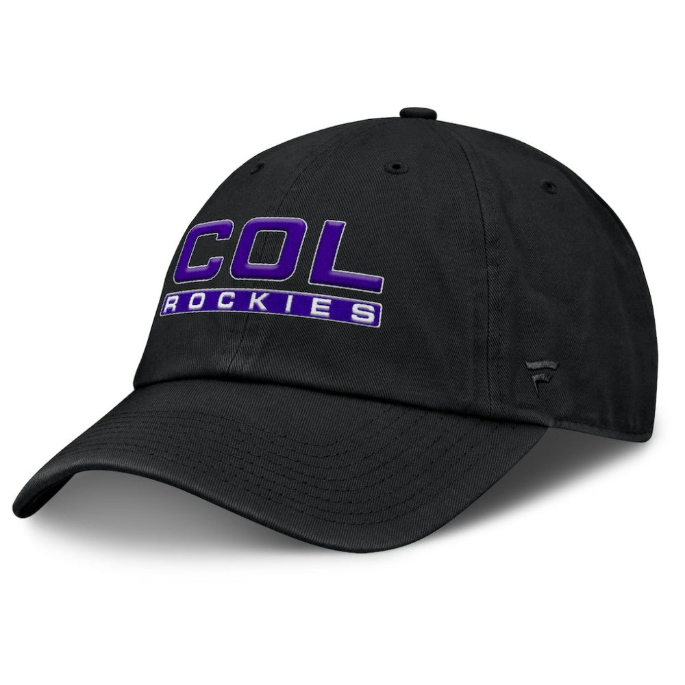 Colorado Rockies Fanatics Women's Fly Out Adjustable Hat - Black Hats
