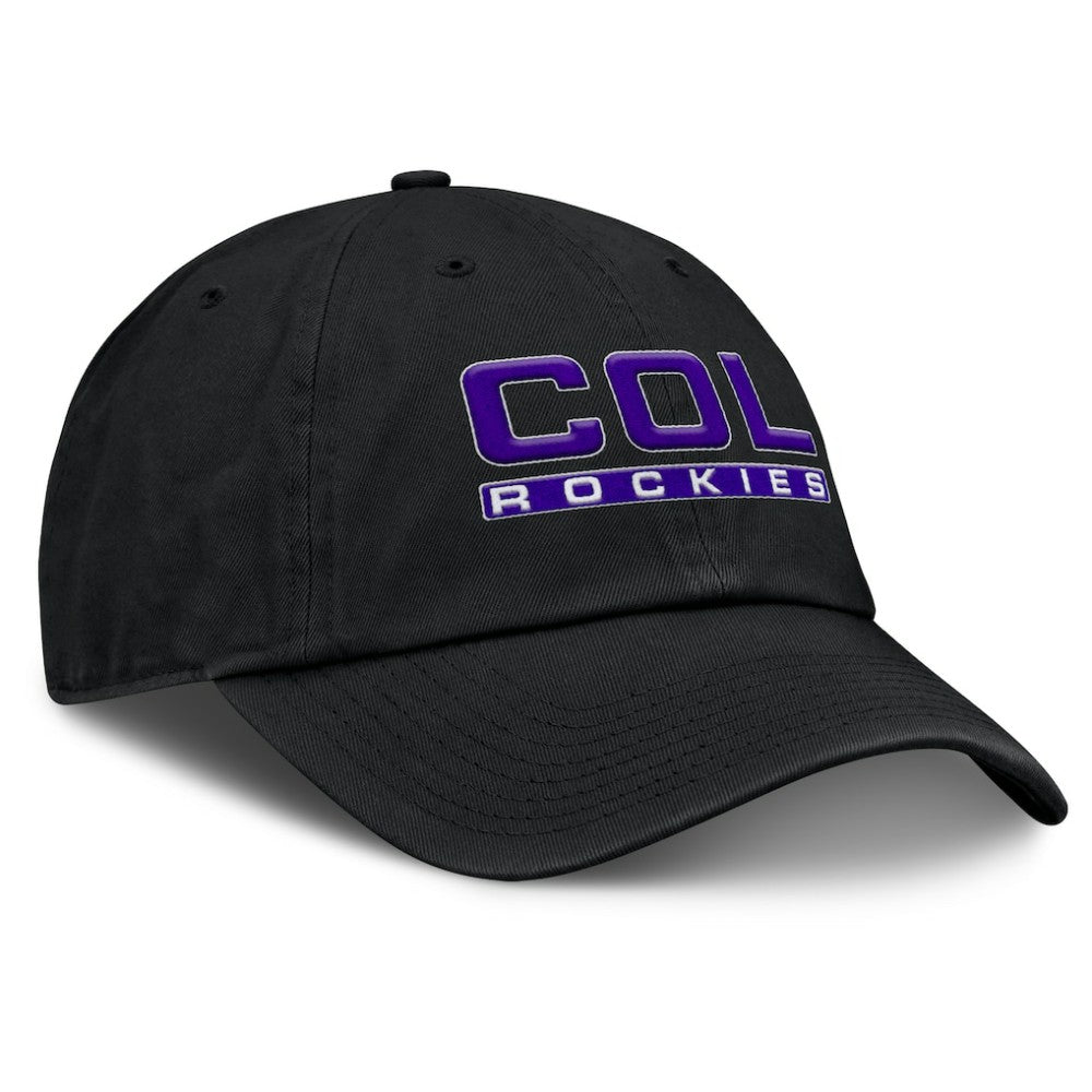 Colorado Rockies Fanatics Women's Fly Out Adjustable Hat - Black Hats