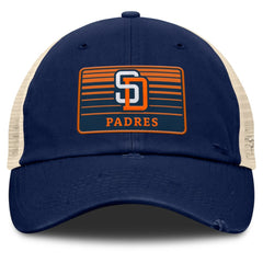 San Diego Padres Fanatics Cooperstown Collection Eastbound Mesh Adjustable Hat - Navy/Natural Hats
