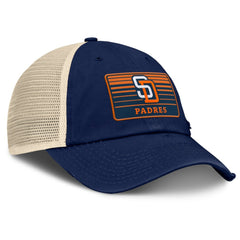 San Diego Padres Fanatics Cooperstown Collection Eastbound Mesh Adjustable Hat - Navy/Natural Hats