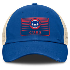 Chicago Cubs Fanatics Cooperstown Collection Eastbound Mesh Adjustable Hat - Royal/Natural Hats