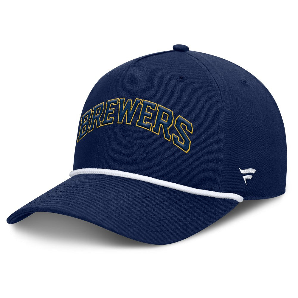 Milwaukee Brewers Fanatics Clubhouse Foul Ball A-Frame Adjustable Hat - Navy Hats