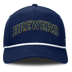Milwaukee Brewers Fanatics Clubhouse Foul Ball A-Frame Adjustable Hat - Navy Hats