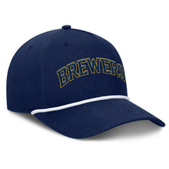 Milwaukee Brewers Fanatics Clubhouse Foul Ball A-Frame Adjustable Hat - Navy Hats