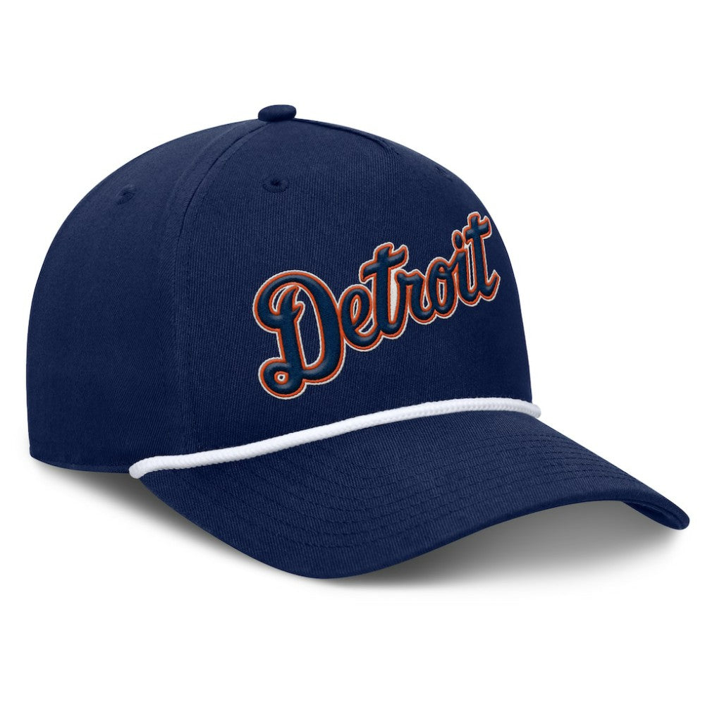 Detroit Tigers Fanatics Clubhouse Foul Ball A-Frame Adjustable Hat - Navy Hats