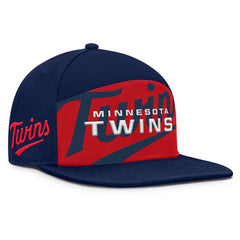 Minnesota Twins Fanatics Clubhouse Splitter Snapback Hat - Navy/Red Hats