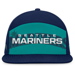 Seattle Mariners Fanatics Clubhouse Splitter Snapback Hat - Navy/Teal Hats