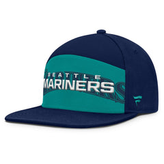 Seattle Mariners Fanatics Clubhouse Splitter Snapback Hat - Navy/Teal Hats