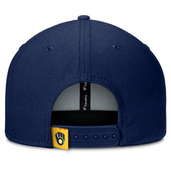 Milwaukee Brewers Fanatics Clubhouse Splitter Snapback Hat - Navy/Gold Hats