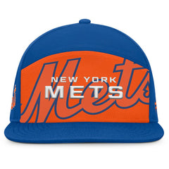 New York Mets Fanatics Clubhouse Splitter Snapback Hat - Royal/Orange Hats