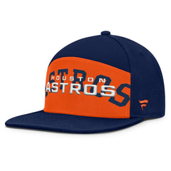 Houston Astros Fanatics Clubhouse Splitter Snapback Hat - Navy/Orange Hats