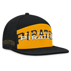 Pittsburgh Pirates Fanatics Clubhouse Splitter Snapback Hat - Black/Gold Hats