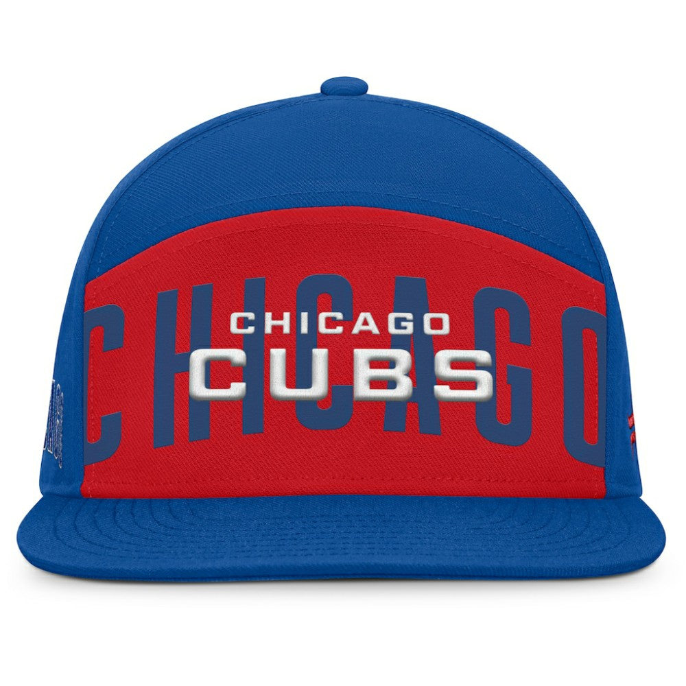 Chicago Cubs Fanatics Clubhouse Splitter Snapback Hat - Royal/Red Hats