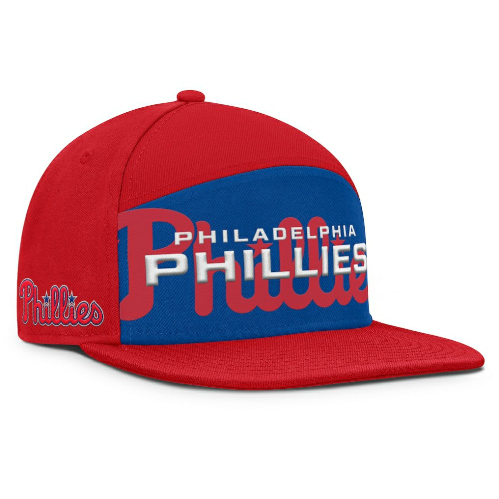 Philadelphia Phillies Fanatics Clubhouse Splitter Snapback Hat - Red/Royal Hats