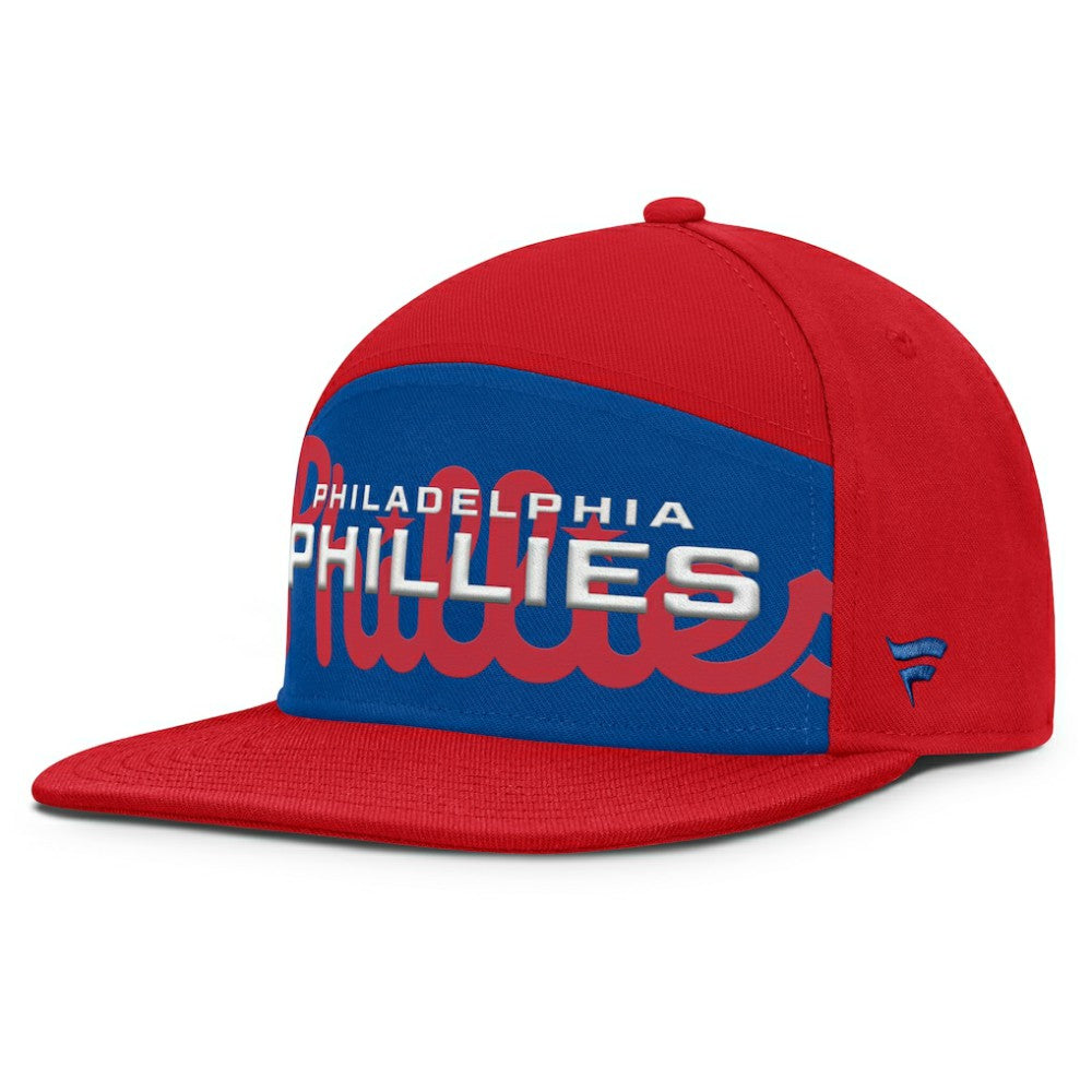 Philadelphia Phillies Fanatics Clubhouse Splitter Snapback Hat - Red/Royal Hats