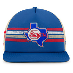 Texas Rangers Fanatics Cooperstown Collection Powers Snapback Hat - Royal/Natural Hats