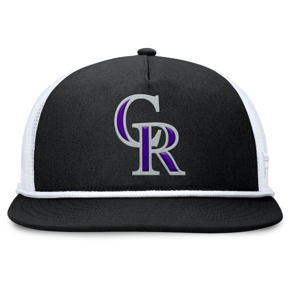 Colorado Rockies Fanatics Clubhouse Change Up Snapback Hat - Black/White Hats