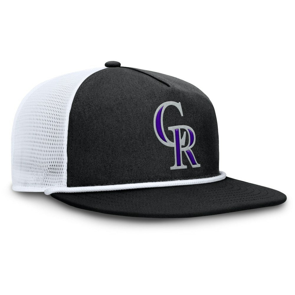 Colorado Rockies Fanatics Clubhouse Change Up Snapback Hat - Black/White Hats