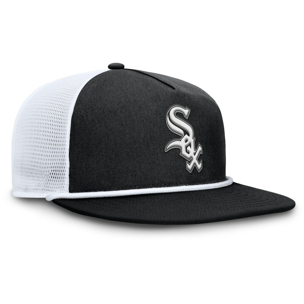 Chicago White Sox Fanatics Clubhouse Change Up Snapback Hat - Black/White Hats