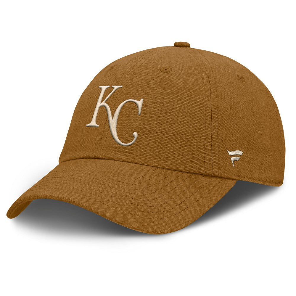 Kansas City Royals Fanatics Act Natural Chopper Adjustable Hat - Brown Hats