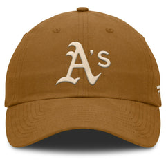 Athletics Fanatics Act Natural Chopper Adjustable Hat - Brown Hats