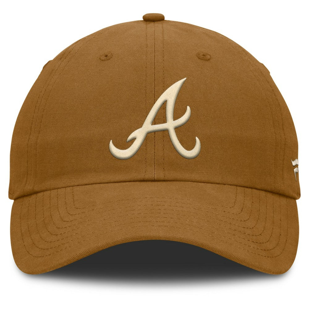 Atlanta Braves Fanatics Act Natural Chopper Adjustable Hat - Brown Hats