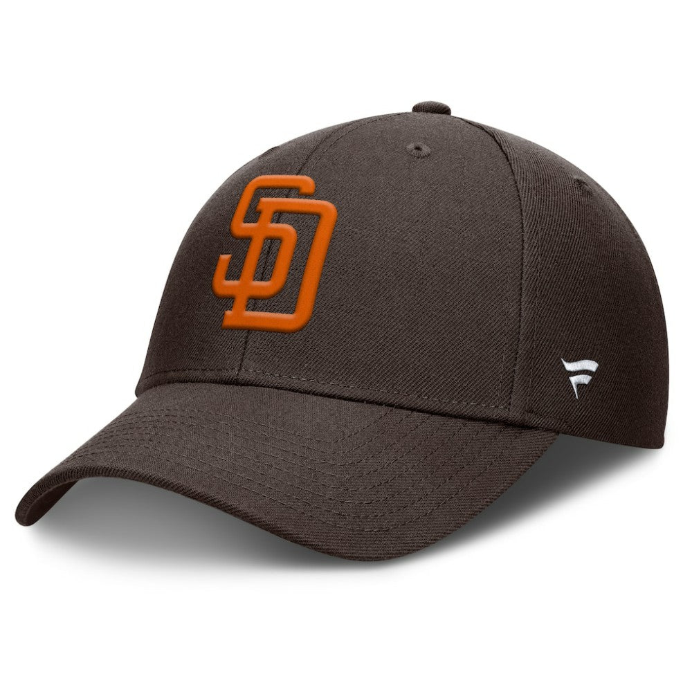 San Diego Padres Fanatics Cooperstown Collection Core Adjustable Hat - Brown Hats