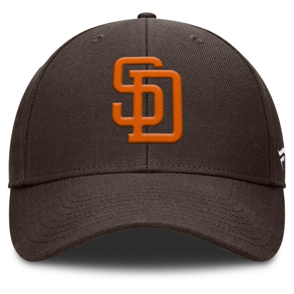 San Diego Padres Fanatics Cooperstown Collection Core Adjustable Hat - Brown Hats