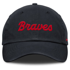 Atlanta Braves Nike Club Adjustable Hat - Navy Hats