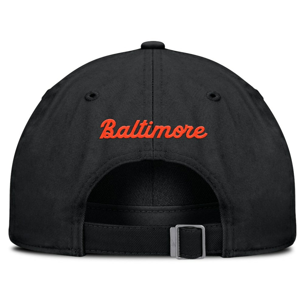 Baltimore Orioles Nike Club Adjustable Hat - Black Hats