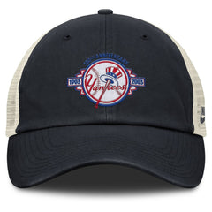 New York Yankees Nike Cooperstown Collection Club Trucker Adjustable Hat - Navy/Natural Hats