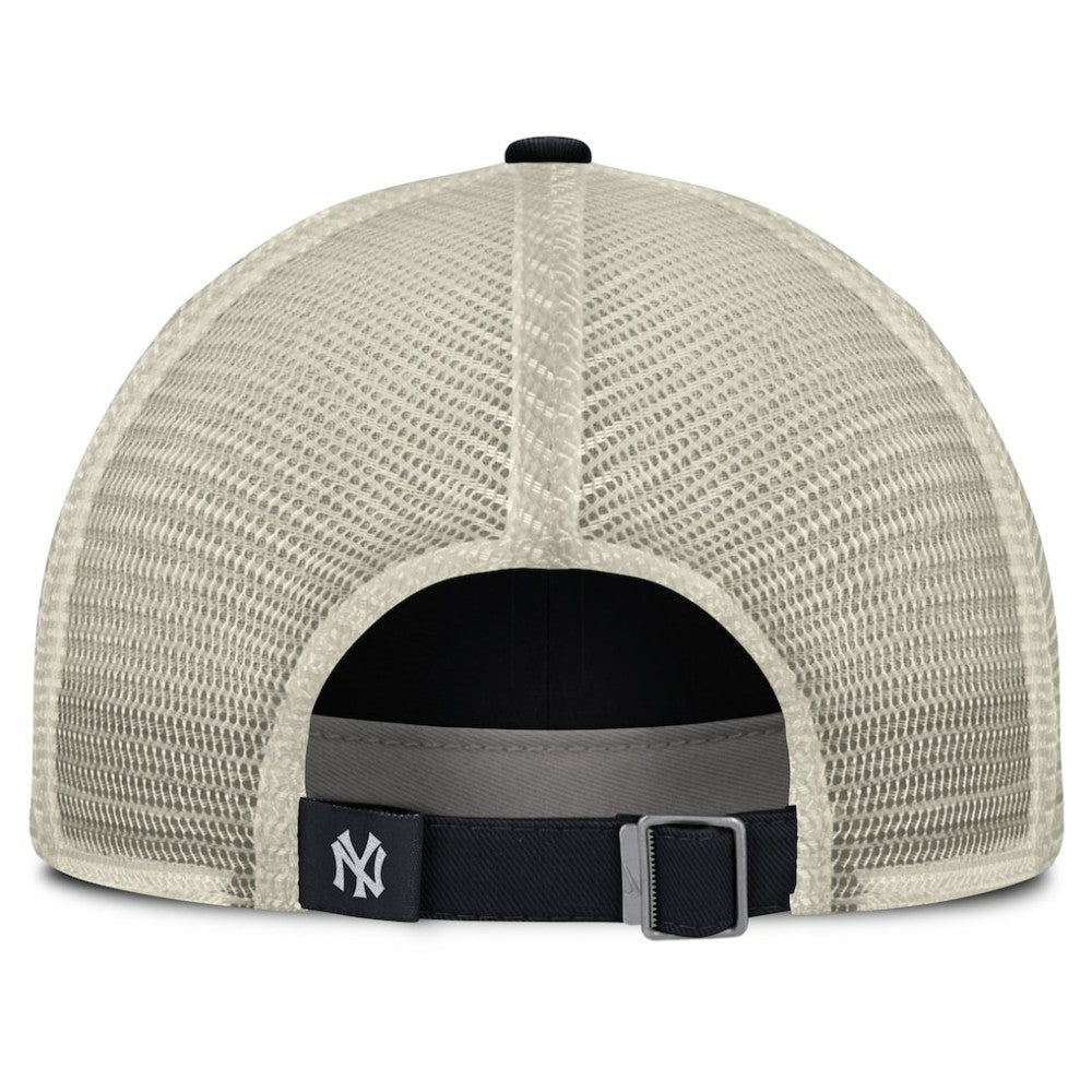 New York Yankees Nike Cooperstown Collection Club Trucker Adjustable Hat - Navy/Natural Hats