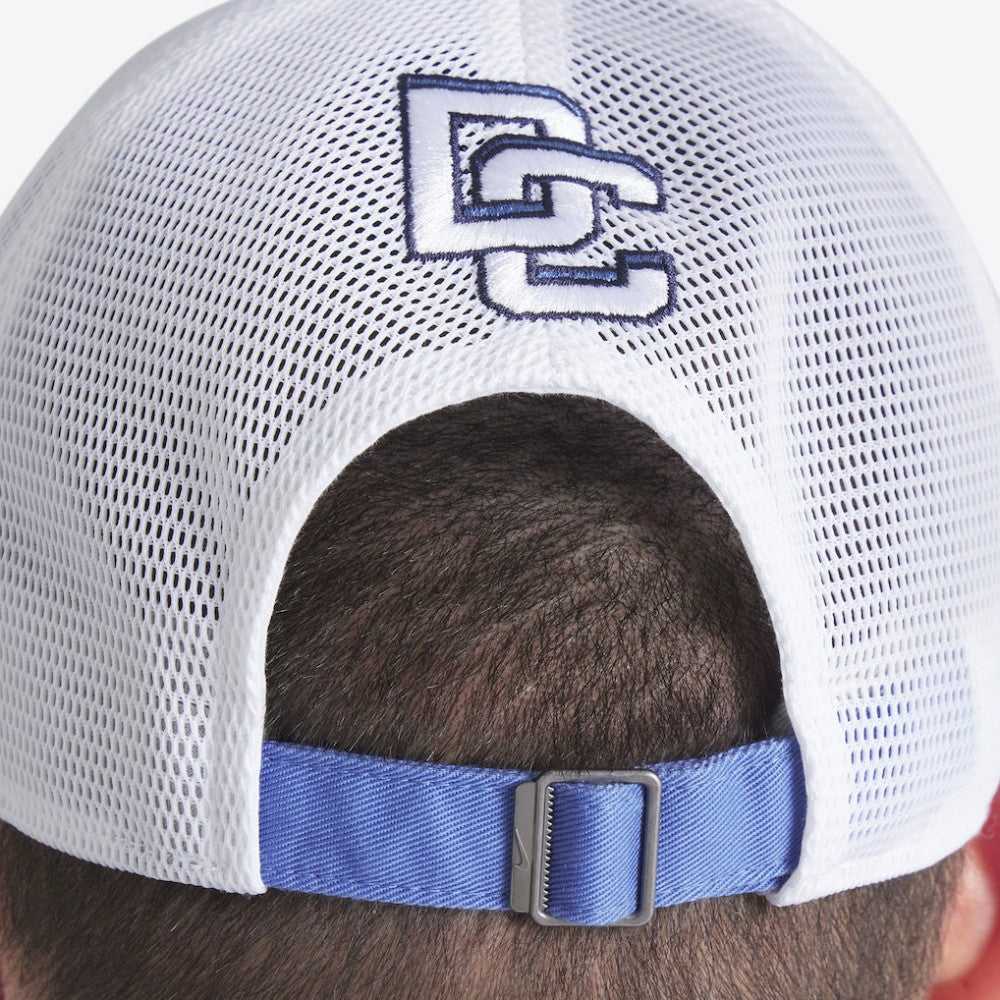 Washington Nationals Nike Unisex 2025 City Connect Club Trucker Adjustable Hat - Blue/White Hats