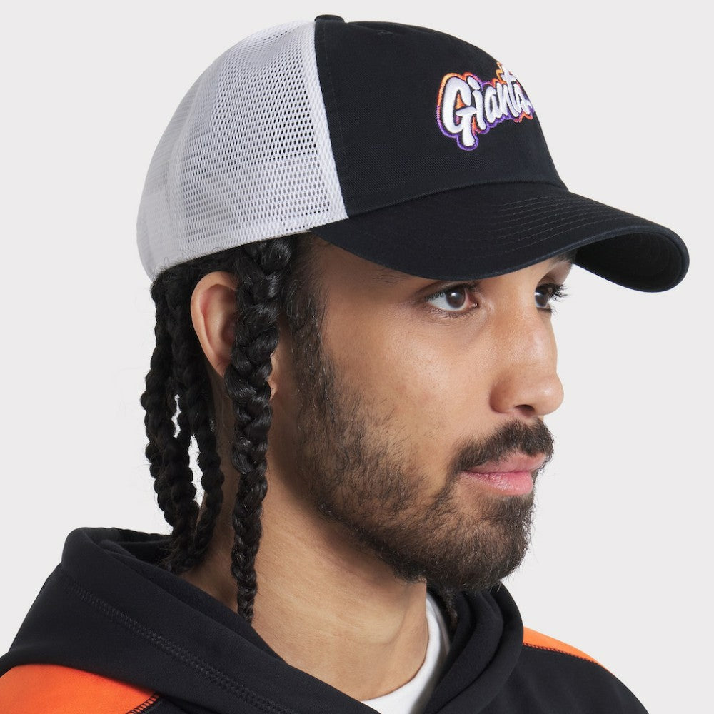 San Francisco Giants Nike Unisex 2025 City Connect Club Adjustable Trucker Hat -  Black/White Hats