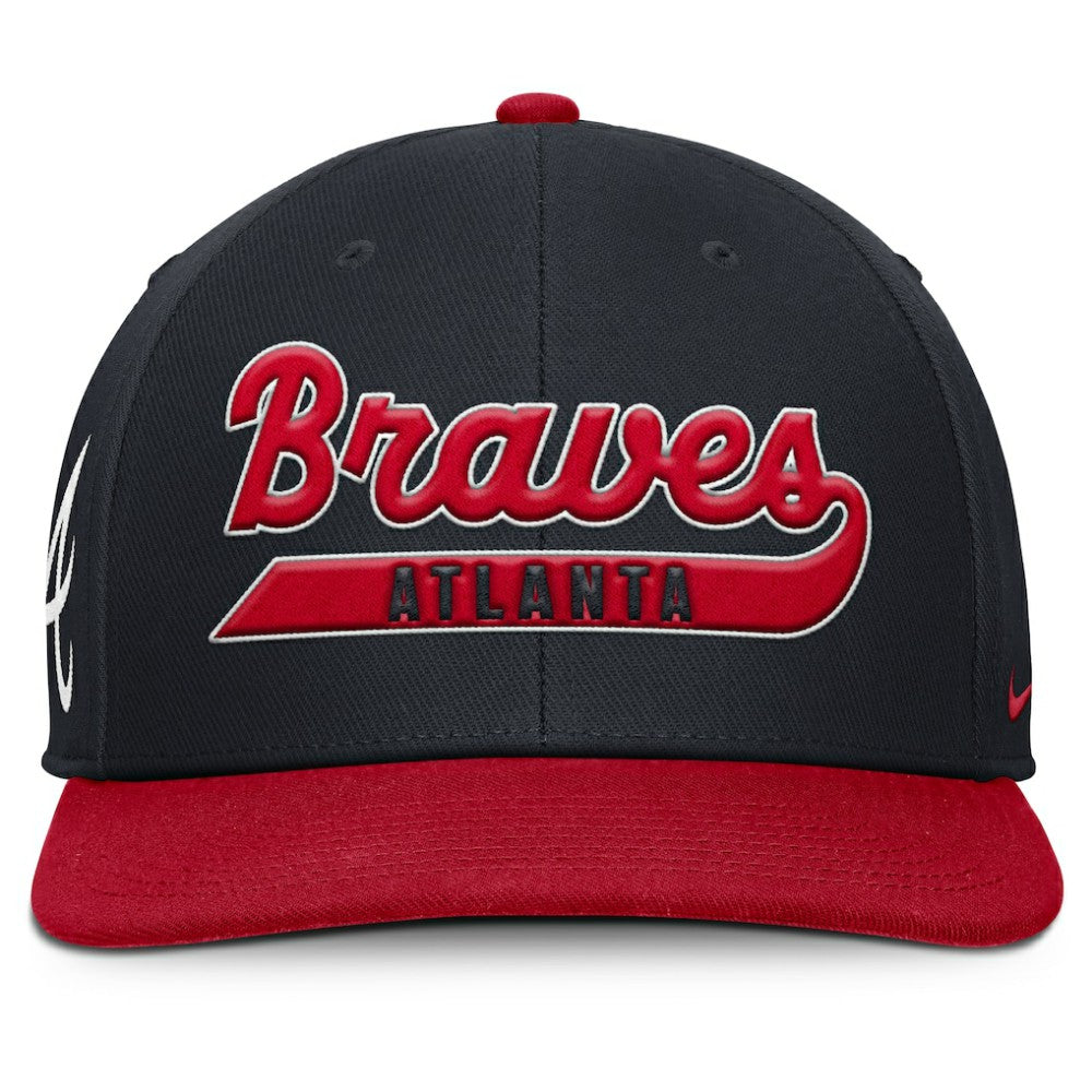 Atlanta Braves Nike Pro Performance Snapback Hat - Navy/Red Hats