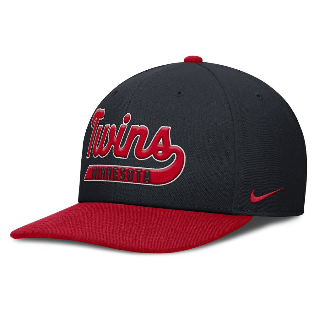 Minnesota Twins Nike Pro Performance Snapback Hat - Navy/Red Hats