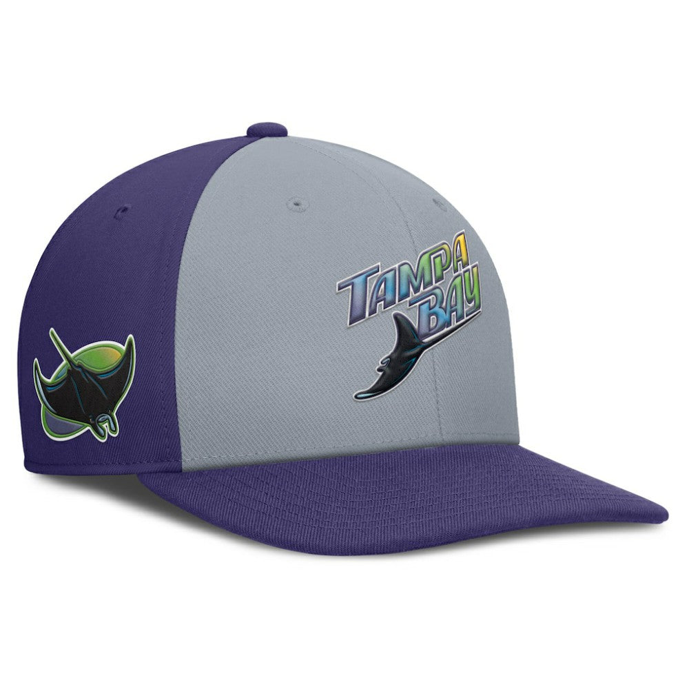 Tampa Bay Rays Nike Pro Performance Snapback Hat - Gray/Purple Hats