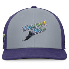 Tampa Bay Rays Nike Pro Performance Snapback Hat - Gray/Purple Hats
