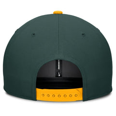 Athletics Nike Pro Performance Snapback Hat - Green/Gold Hats