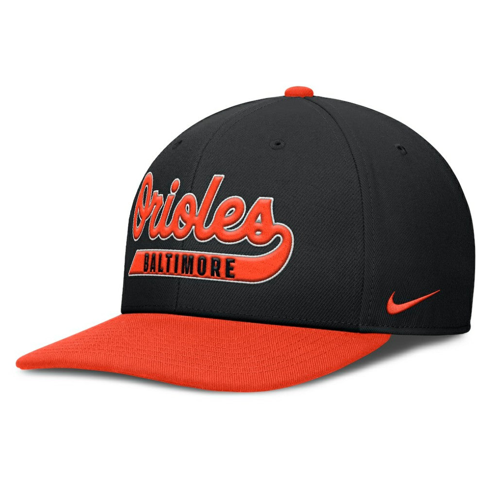 Baltimore Orioles Nike Pro Performance Snapback Hat - Black/Orange Hats