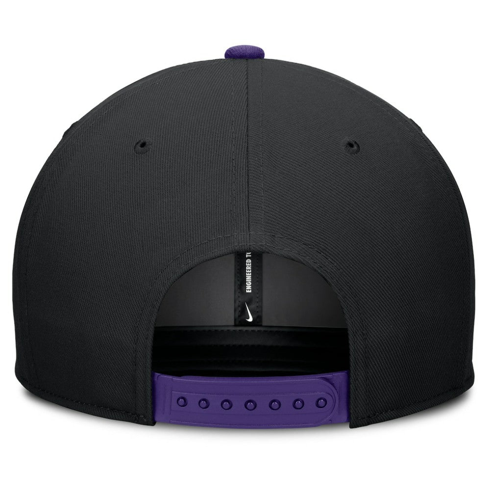 Colorado Rockies Nike Pro Performance Snapback Hat - Black/Purple Hats